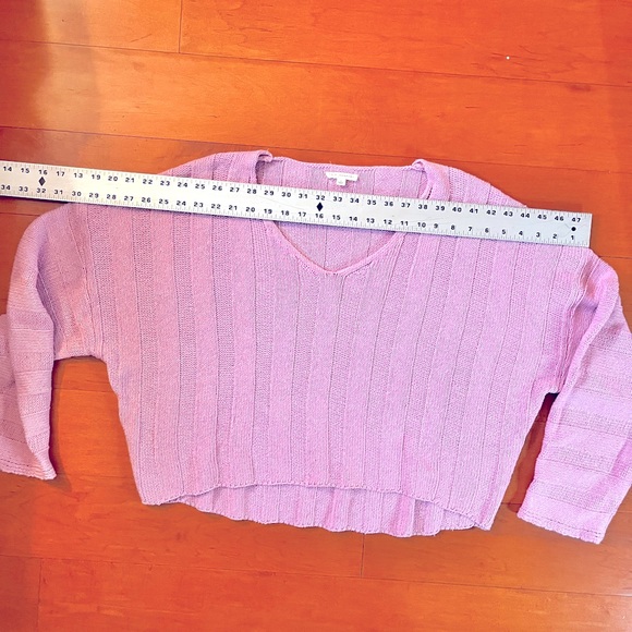 Bubblegum Pink Drop-Shoulder Sweater - Picture 3 of 6